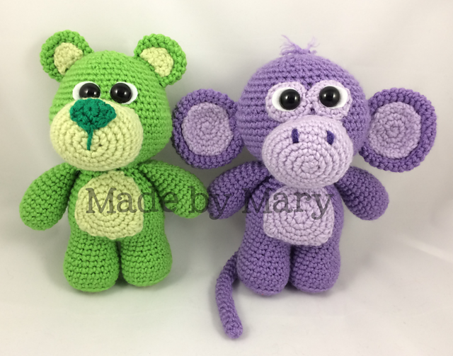 Baby Bear and Monkey Amigurumi