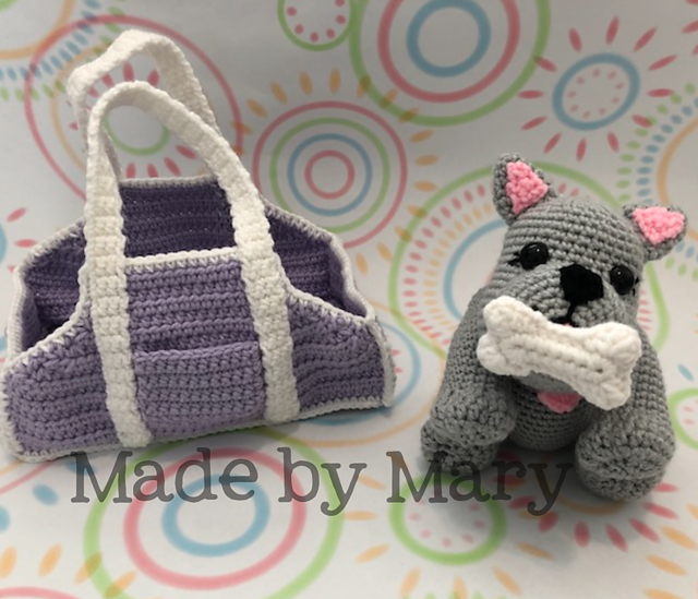Puppy and Carrier Amigurumi