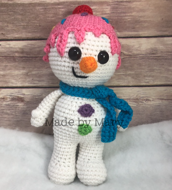 Ice Cream Snowman Amigurumi