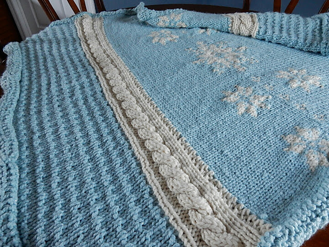Snowflakes and Icicles Blanket