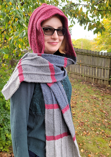 I-Cord Hooded Scarf