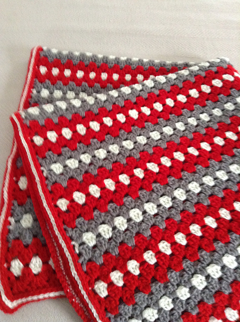 Granny Stripe Baby Blanket