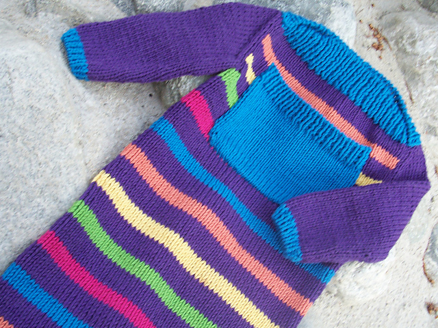 Modernist Stripe Sleep Sacque