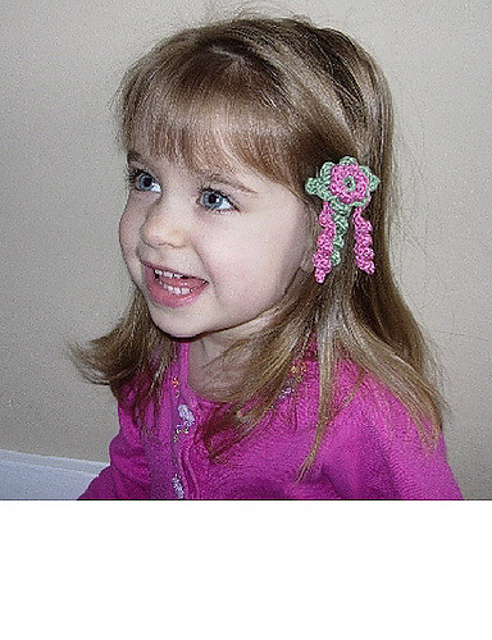 Pink and Green Hair Clasp