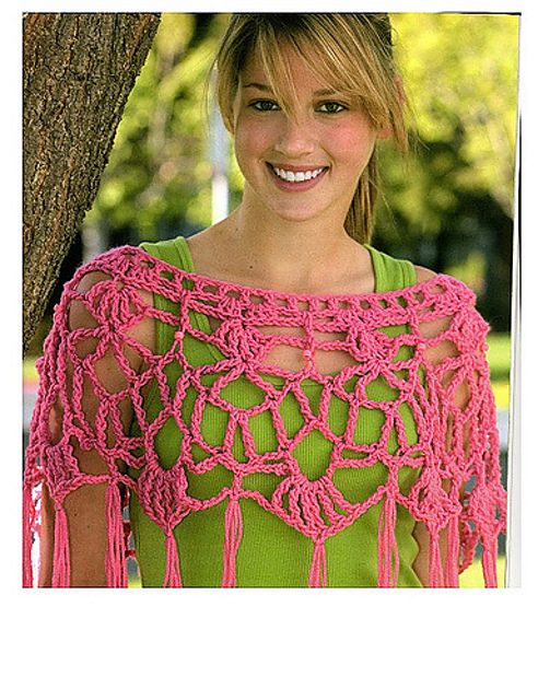 Pink Filigree Capelet