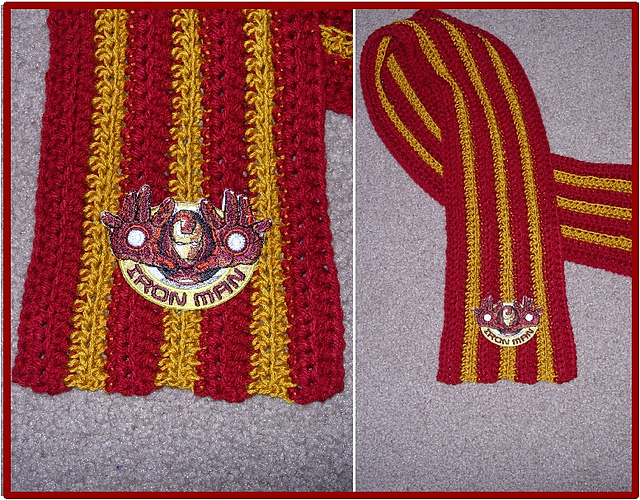 Boys Striped Scarf