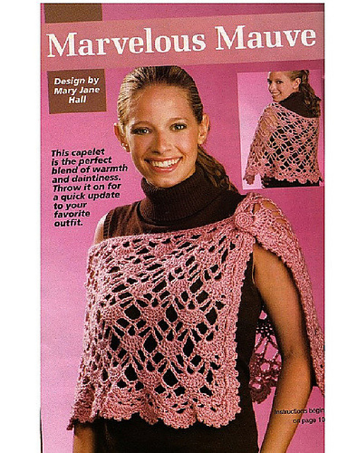Marvelous Mauve Capelet
