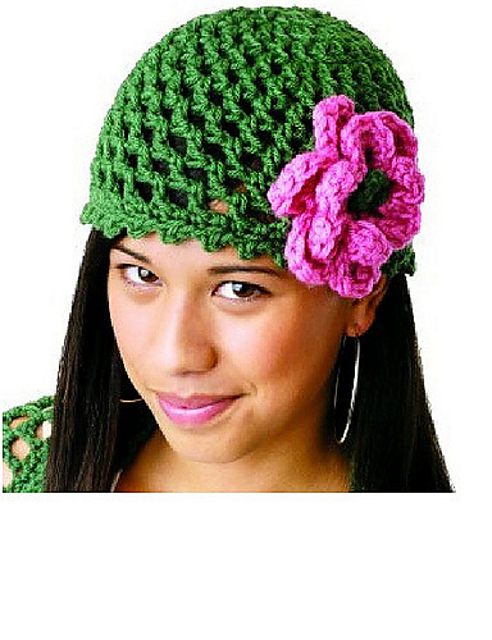 Ravelry: Peek a Boo Flower Hat pattern by Mary Jane Hall