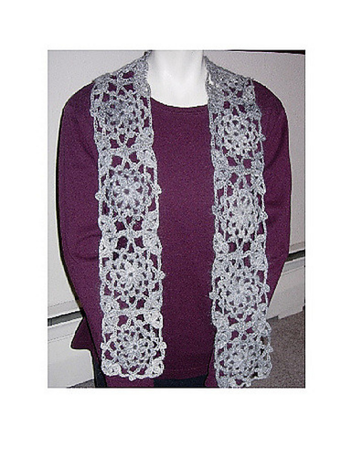 Lacy Grey Alpaca Scarf