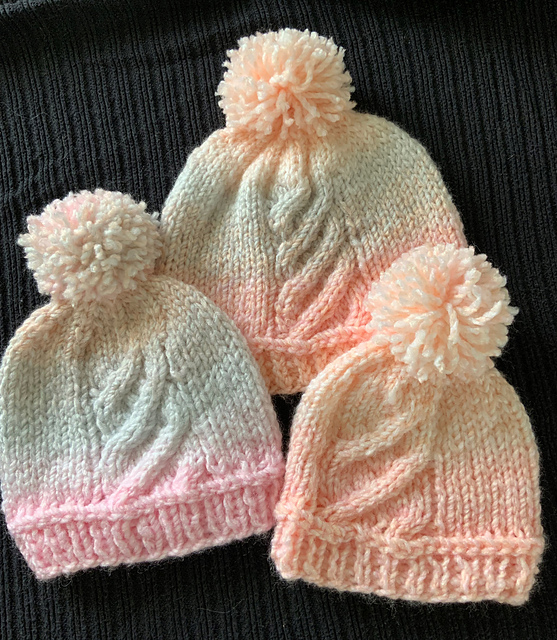 Bulky Ombre Baby Hat