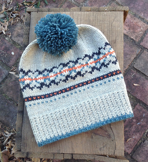 Ellie's Fair Isle Slouch Hat