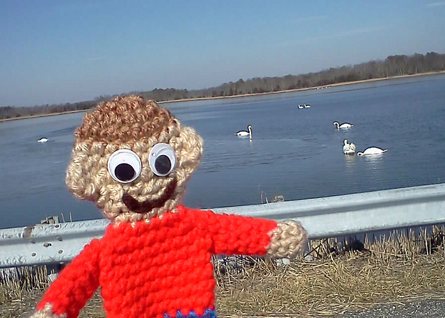 Selfie Sam Ami'Pal Amigurumi Photo Friend Flat Doll