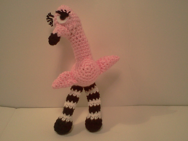Sophia Flamingo Ami'Pal Amigurumi Stuffed Bird