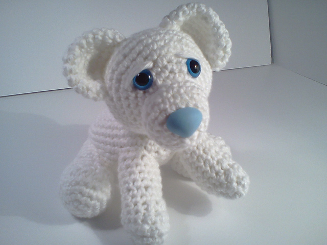 Ava Baby Polar Bear Ami'Pal Amigurumi Stuffed Bear