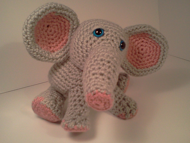 Lucas Baby Elephant Amigurumi Stuffed Softie