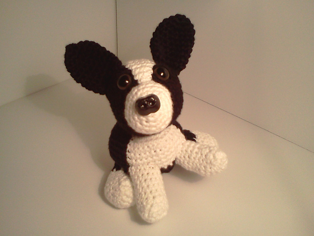 Zoe Baby Boston Terrier Amigurumi Puppy Dog
