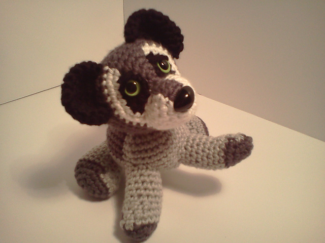 Benjamin Baby Raccoon Amigurumi Animal