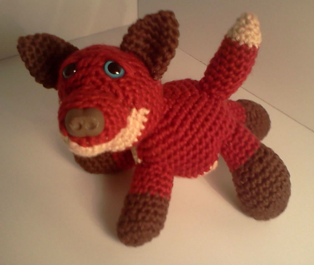 Mason the Timid  Fox Amigurumi Stuffed Animal
