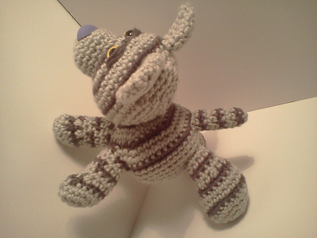 Emily Baby Silver Tabby Cat Amigurumi Kitten