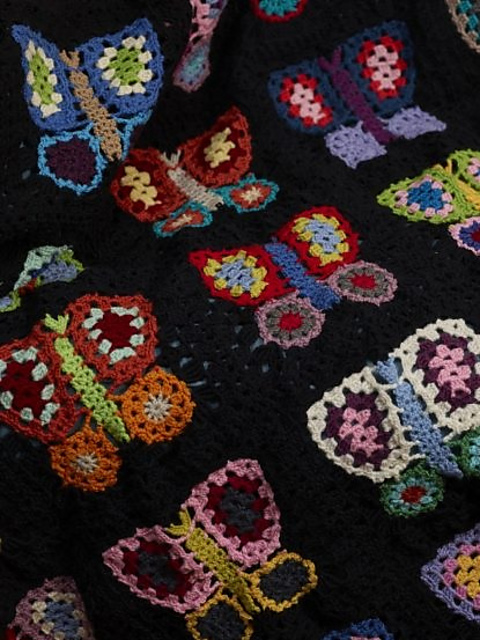 Tonje Crochet Butterfly Throw