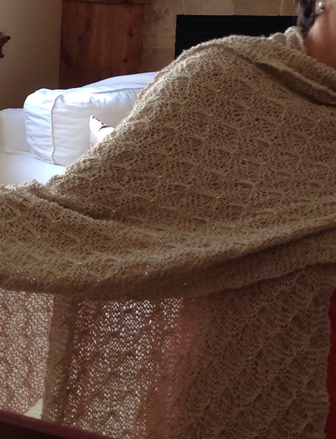 Butterfly Beaded Shawl or Scarf