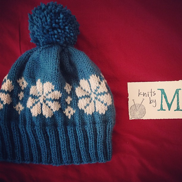Latvian Snowflake Hat