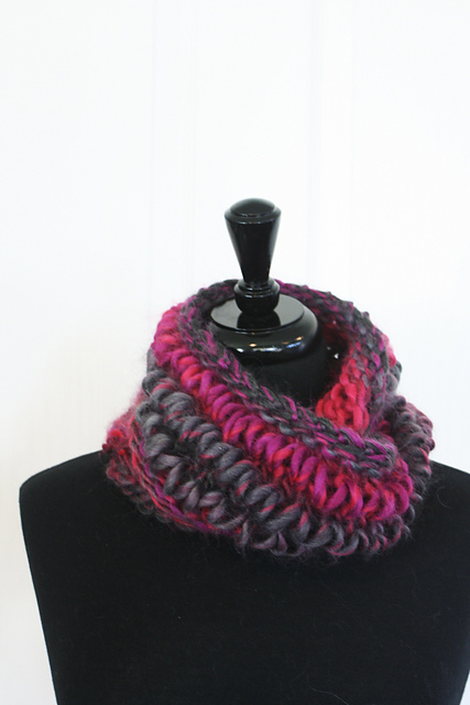 Triple Drop Stitch Cowl