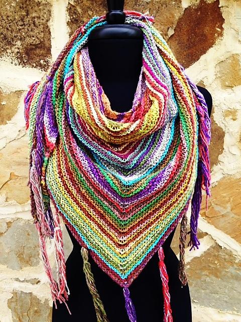 No Purls Allowed Shawl 2.0--Sport Weight Version
