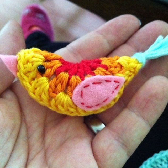Mini Crochet Bird