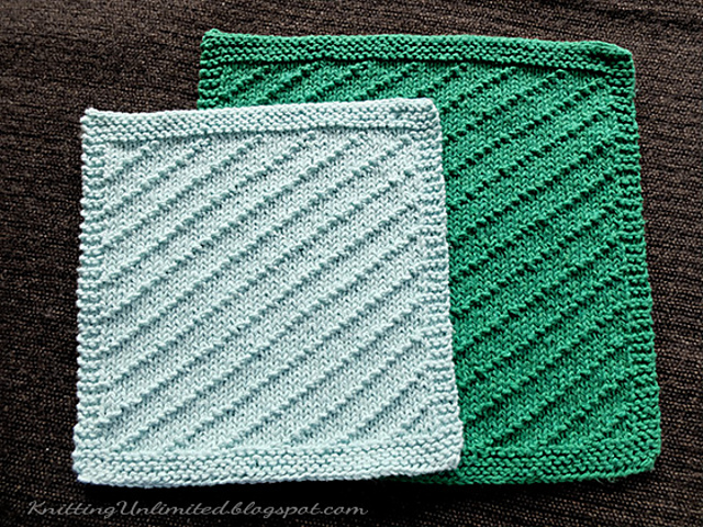 Diagonal Seed Dishcloth #3
