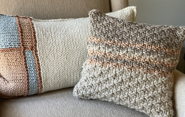Modern Color Block Pillow
