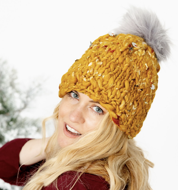 Golden Winter Sun Hat