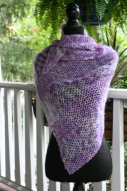 Lavender Secret Garden Shawl