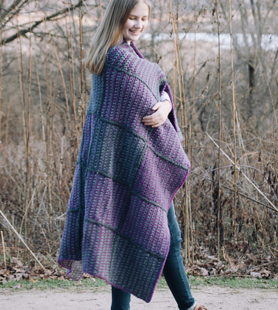 Linen Stitch Gingham Blanket