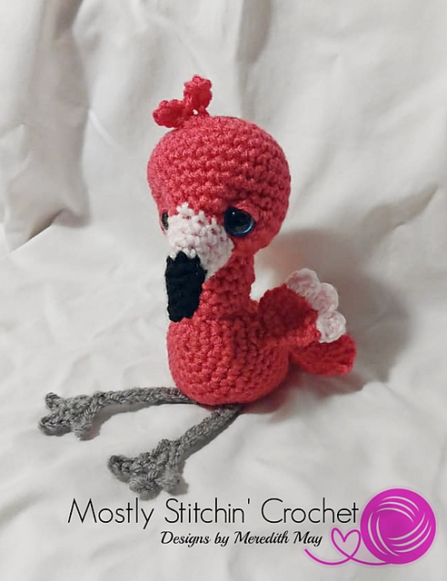Baby Flamingo with Egg, hat, and tube