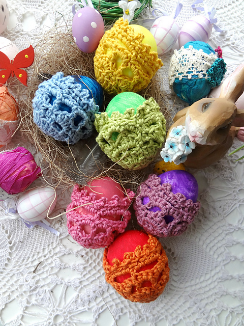 Easter Flower Egg Holders
