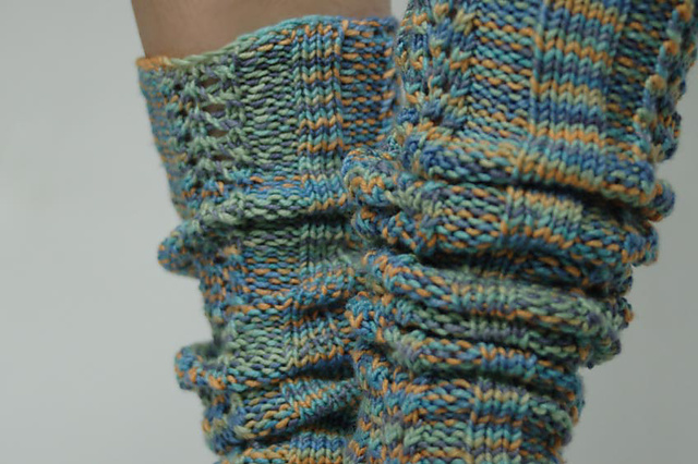Eyelet Rib Legwarmers