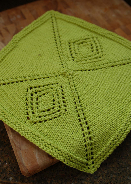 Mitered Diamond Dishcloth