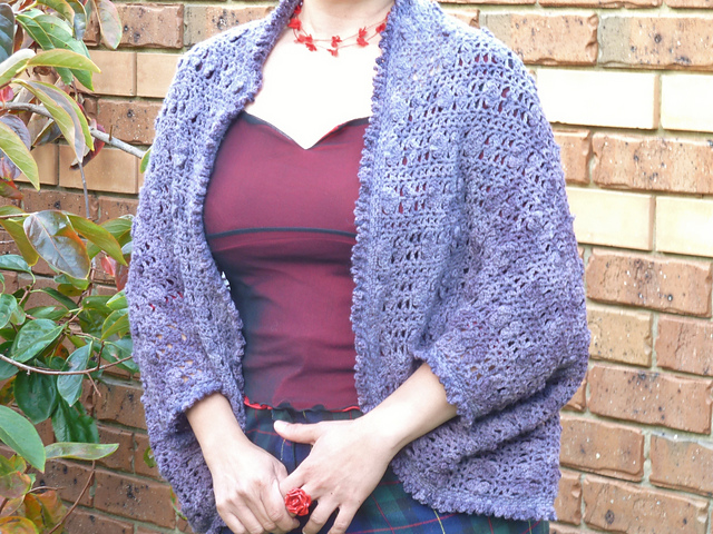 Hundreds Flower Cocoon Cardigan