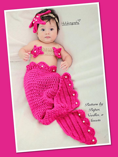Mermaid Crochet Photo Prop