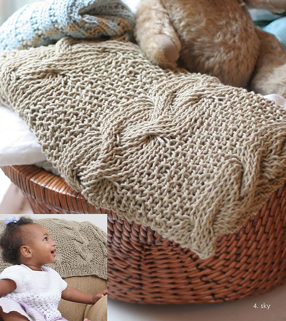 Oversized Cable Blanket