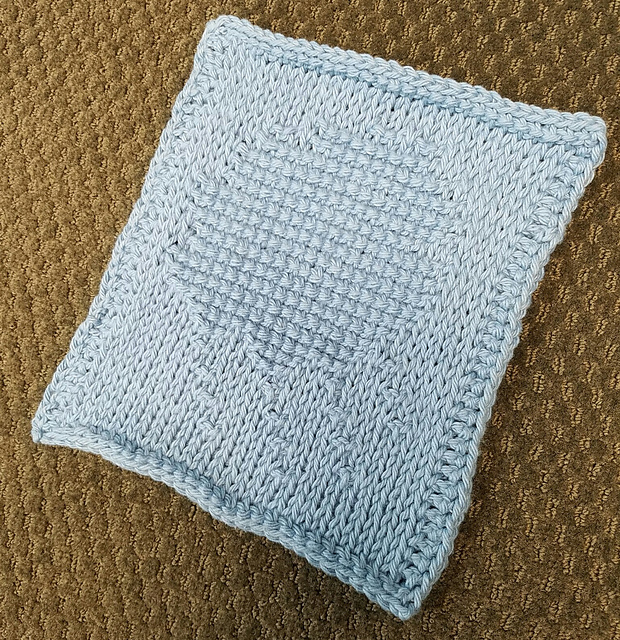 April Showers Tunisian Crochet Dishcloth