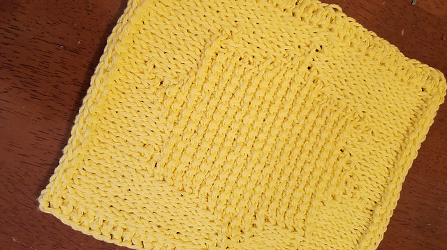 Sunshine Tunisian Dishcloth
