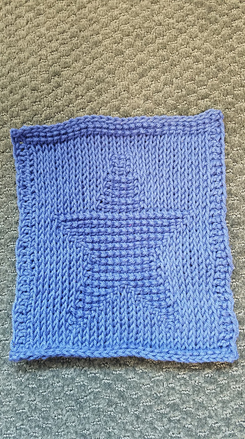 Star Tunisian Dishcloth
