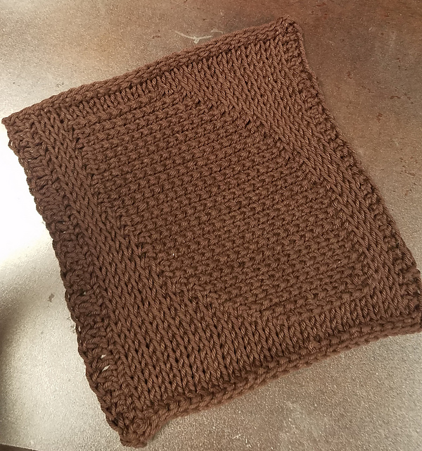 Football Tunisian Dishcloth