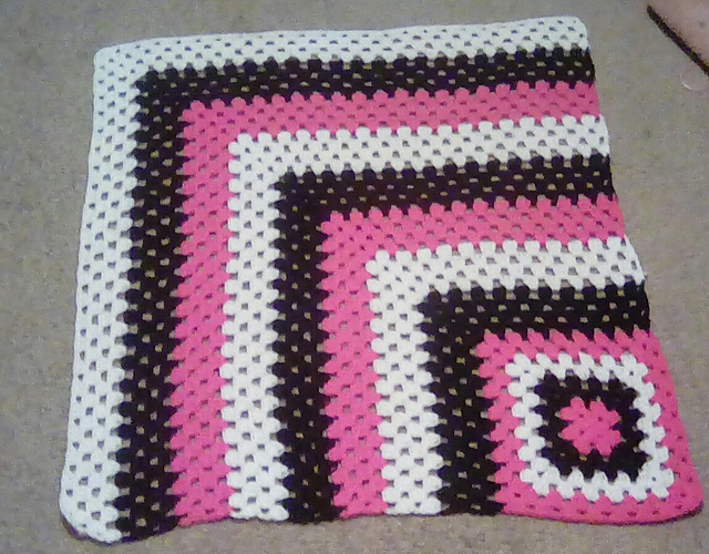 Corner Square Baby Blanket