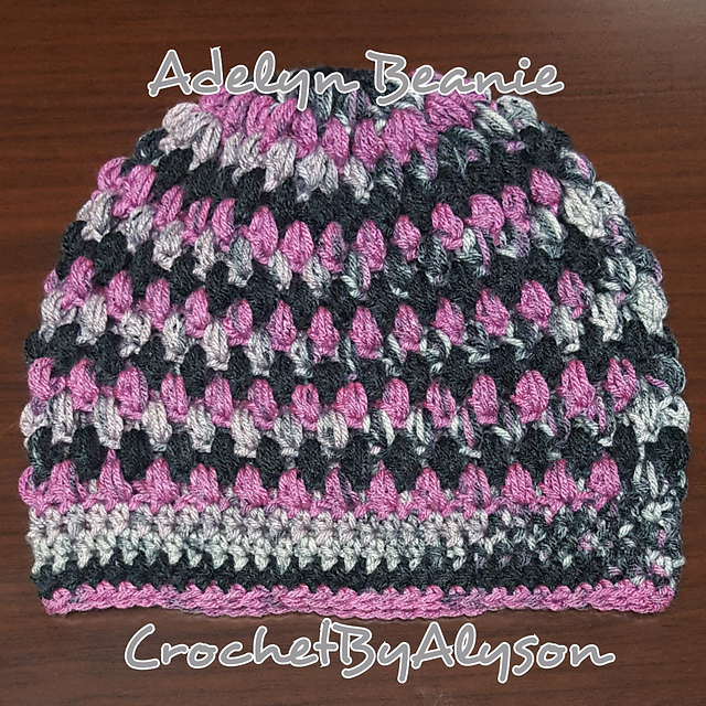 Top-Down Puff Stitch Beanie