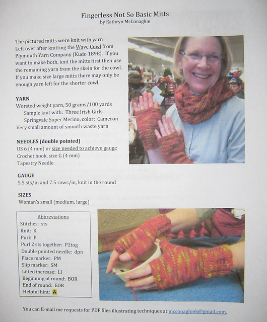 N-S-B Fingerless Mitts