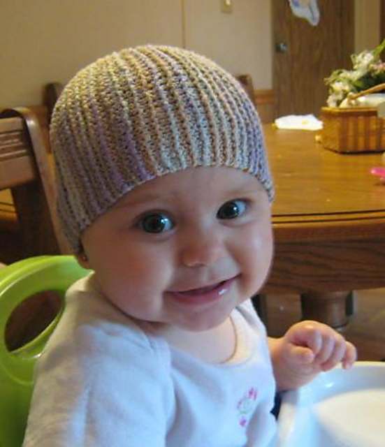 Short Row Cap for a Baby