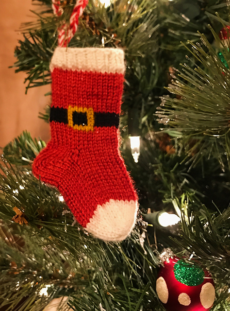 Santa Stocking Ornament